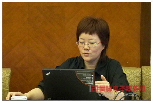 云海游戏互联政府网站评测研究中心副主任、首席规划师郑爱军女士